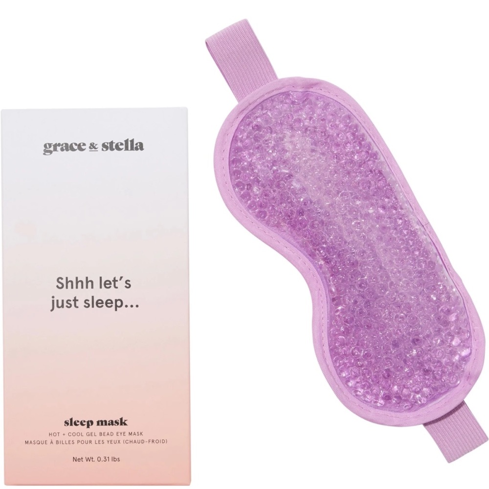 NIB grace & stella hot + cool gel bead eye mask